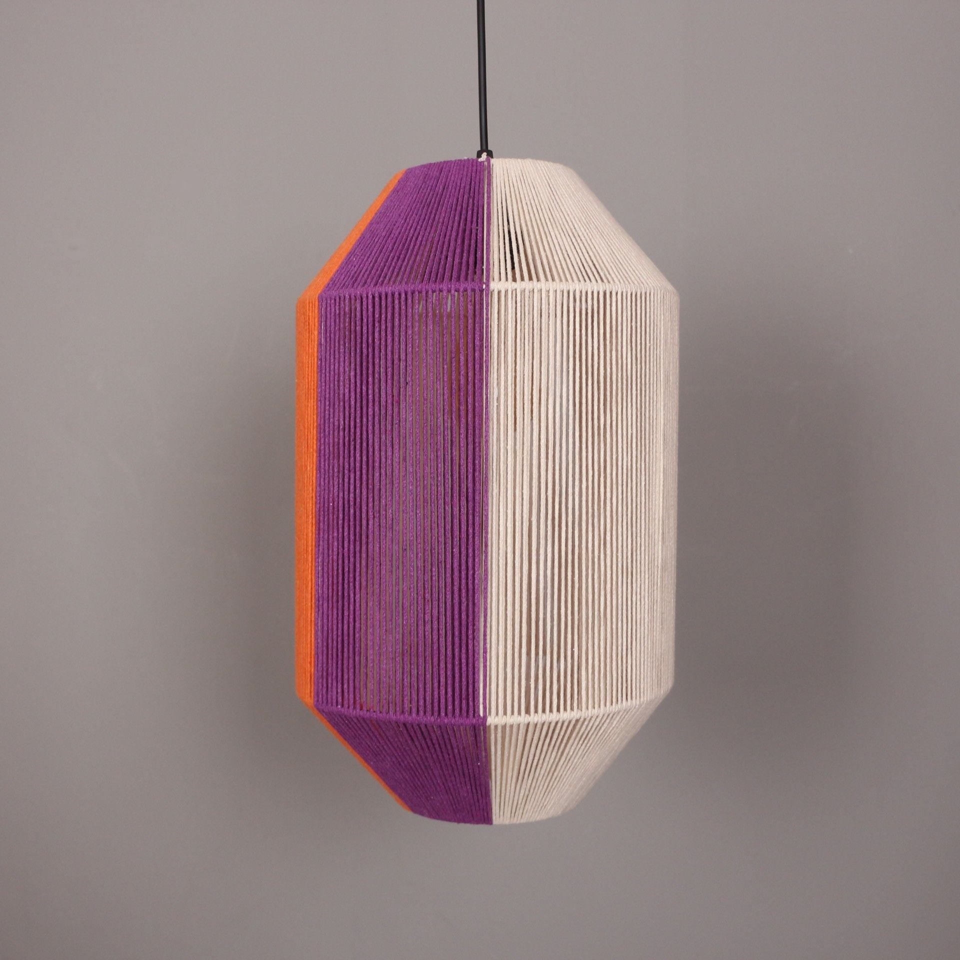 OZDEN 25X43 CM MAKROME İPLİ RENKLİ AVİZE