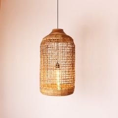 FARALYA DOĞAL ABAKA AVİZE 40X75 CM