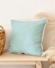 BİYELİ YASTIK KILIFI TURKUAZ