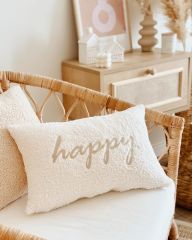 TEDDY YASTIK KILIFI HOME FAMİLİY LOVE HAPPY