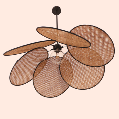 PAPATYA YENİ DESEN DOĞAL HAZERAN AVİZE 75 CM