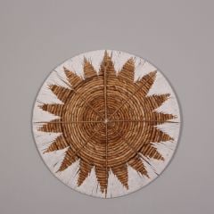 MİLET 60X12 CM ÇAP- DOĞAL ABAKA DUVAR TABAĞI