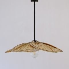 DOĞAL PALMİYE 65X16 CM TASARIM TEK DUYLU AVİZE