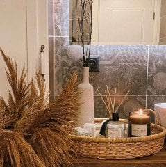 DEKORATİF 45X8 CM. RATTAN TEPSİ