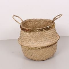 BAŞAK PULLU KATLANIR SEPET - L