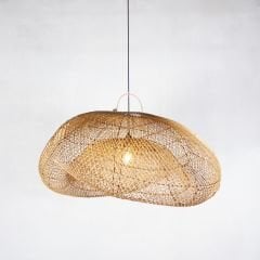 YASMİN ASİMETRİK RATTAN AVİZE 100X50 CM.
