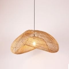 YASMİN ASİMETRİK RATTAN AVİZE 80X40