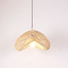 YASMİN ASİMETRİK RATTAN AVİZE 50X30 CM.