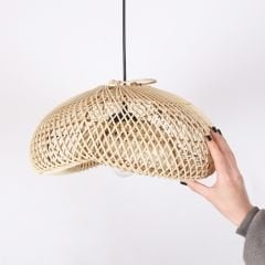 YASMİN ASİMETRİK RATTAN AVİZE 40X20 CM