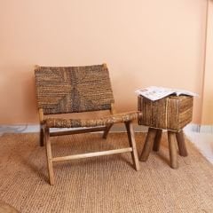 ABAKA BERJER DOĞAL TEAK GÖVDE 65X60 CM.