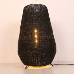 HAZERFAN YENİ SİYAH RATTAN LAMBADER 45X70 CM