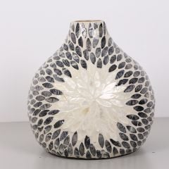 ANİTA SEDEFLİ BAMBU 30X30 CM. VAZO .