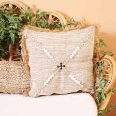 BOHE DENİZ KABUKLU DOĞAL KETEN KIRLENT KILIFI