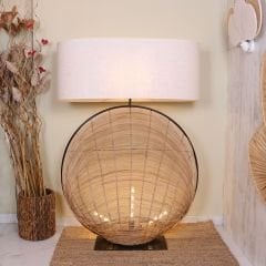 SHELL RATTAN ŞAPKALI LAMBADER 145X97M