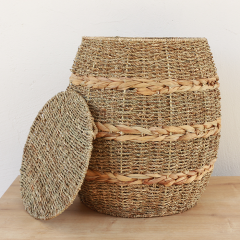 DENİZ SAZI DEKORATİF SEPET 40X43 CM