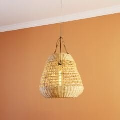 YANSI DOĞAL RATTAN LAMBA 51X51 CM
