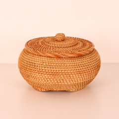 HİTİT RATTAN 23X14 CM KAPAKLI SAKLAMA KUTUSU