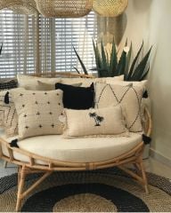RATTAN ROUND DAY BED