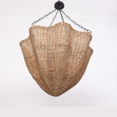 KUBBE 60 X40 CM. RATTAN AVİZE